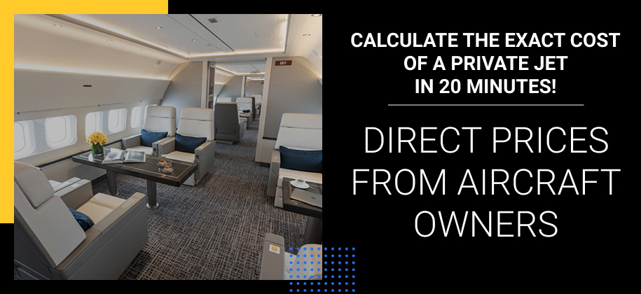 online calculation of the price of a private jet flight